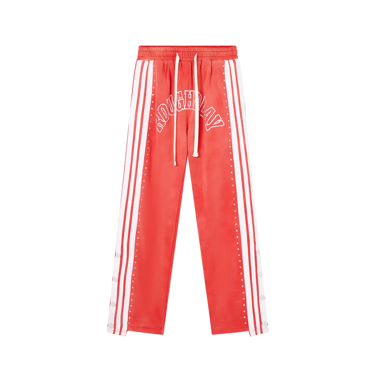 Roughplay Arch Logo Studded Stripe Sweatpants