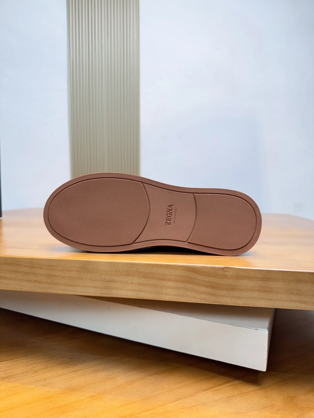 Zegna Suede Slip-On Brown Lifestyle Sneakers