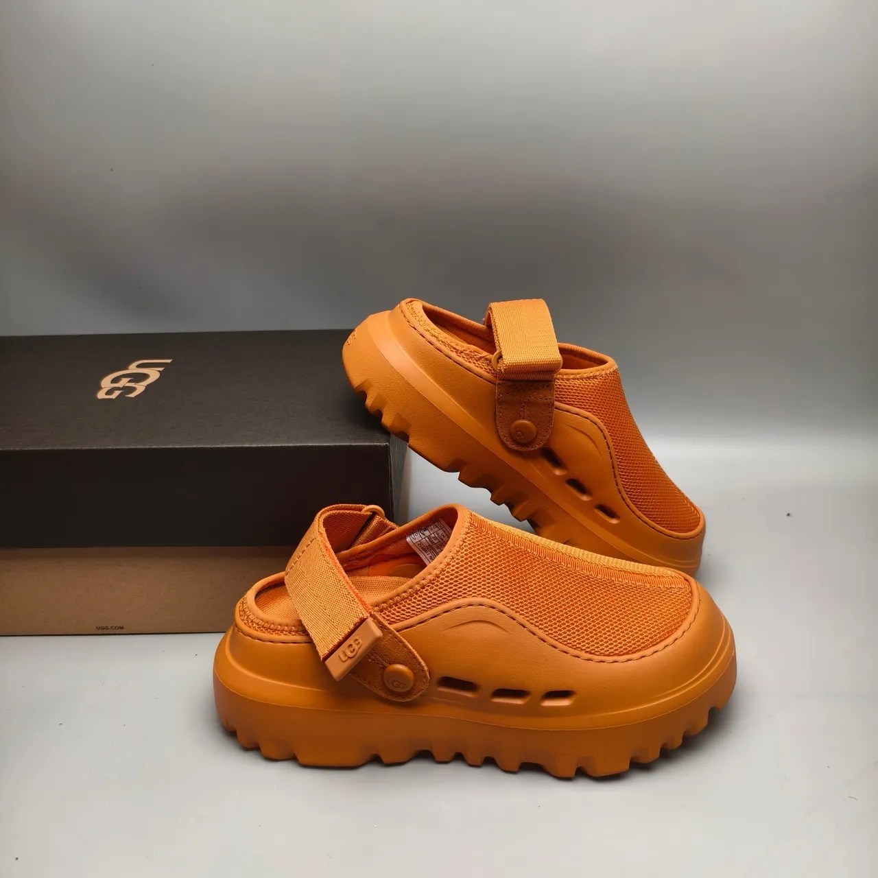 UGG Tasman Orange Mesh Strap Clog