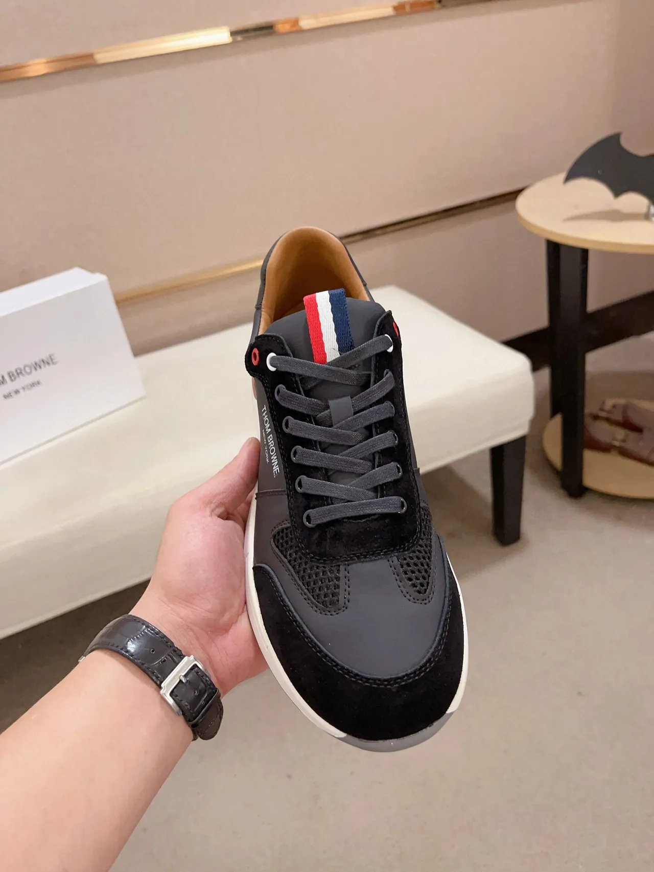 Thom Browne Black and White Lifestyle Sneaker