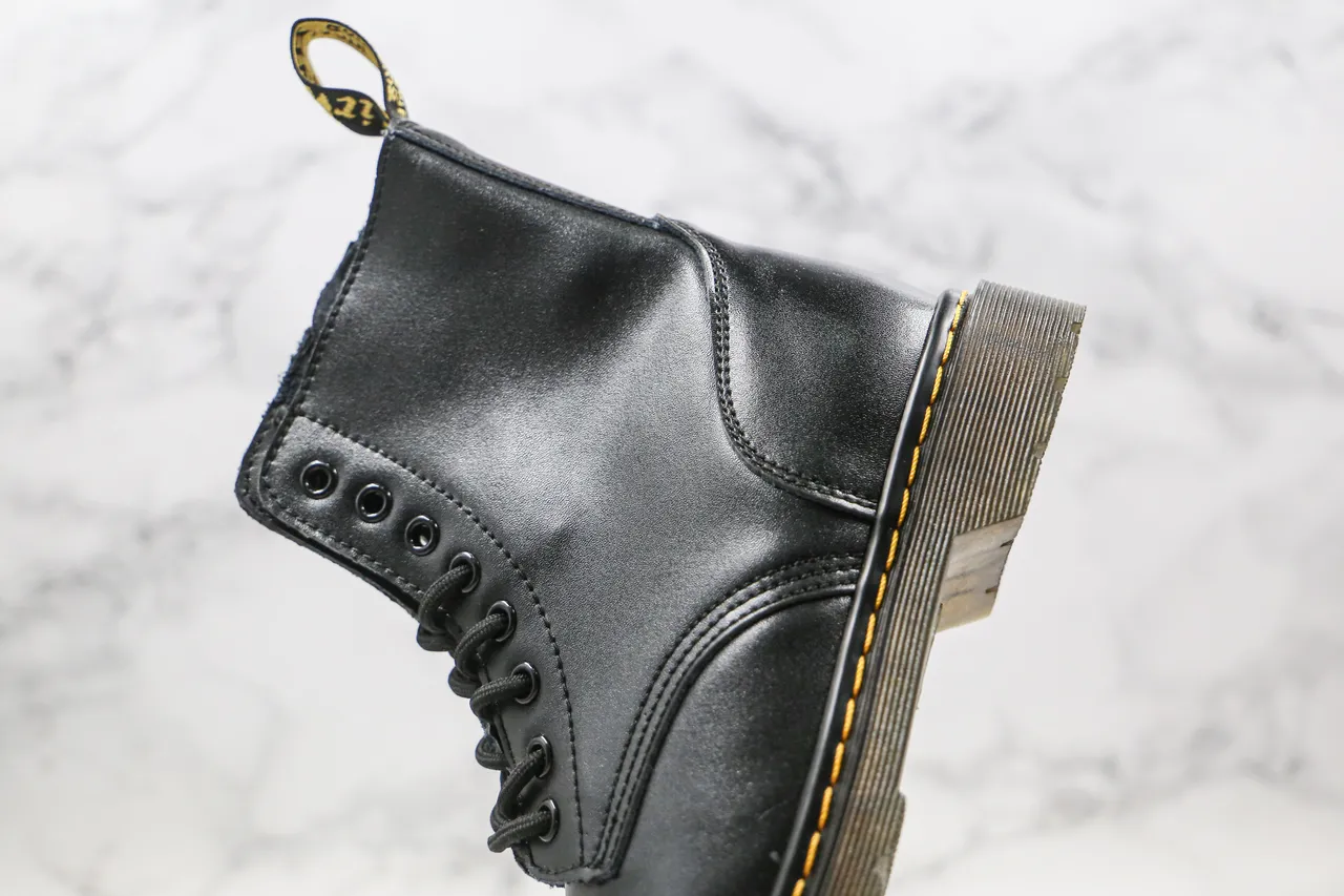 Dr. Martens 1460 Black Smooth Leather 8-Eyelet Martin Boot