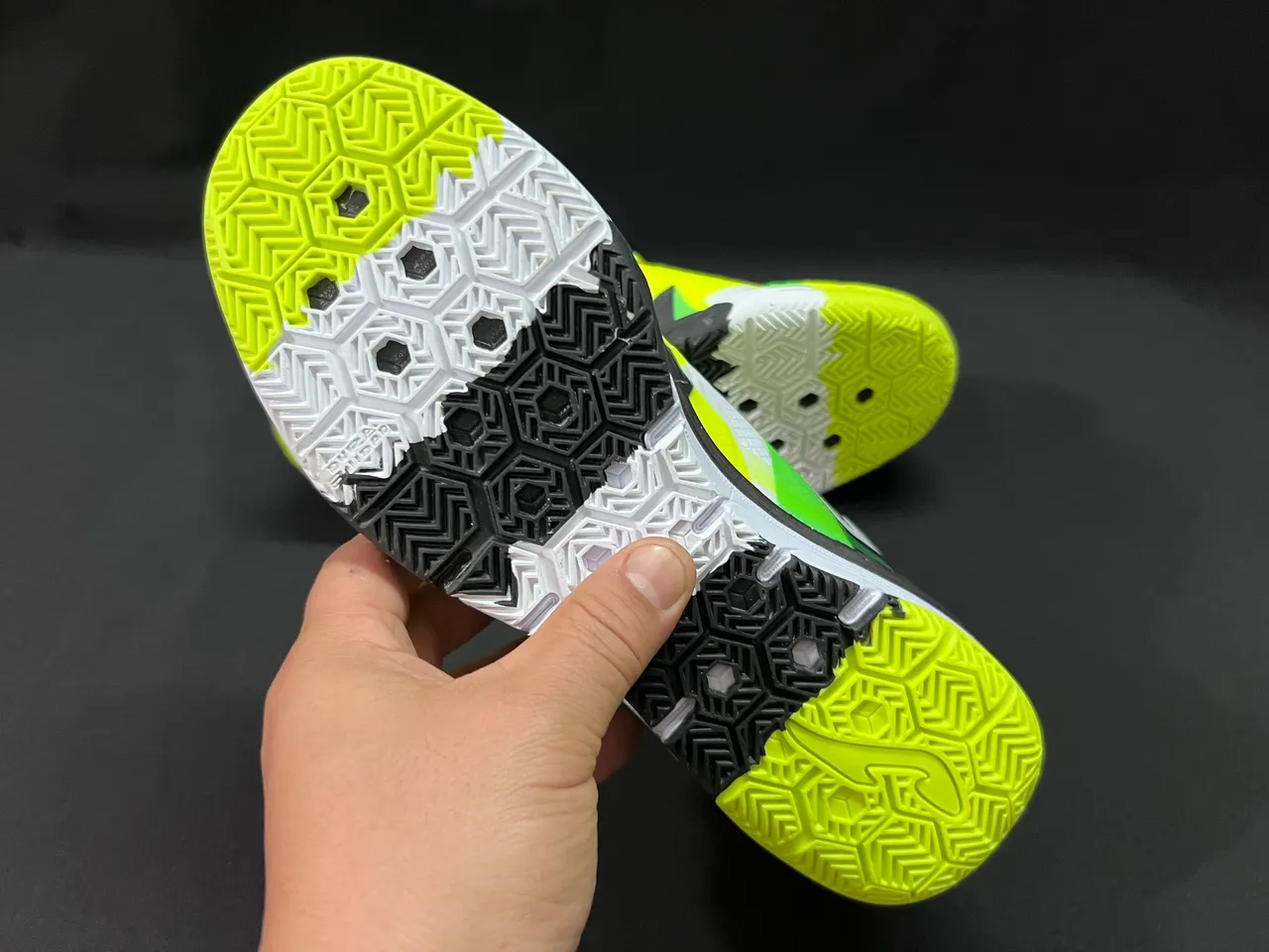 Joma Rebound Multicolor Black Geometric Color-Blocked Upper Synthetic Mesh And TPU Overlays Sneakers