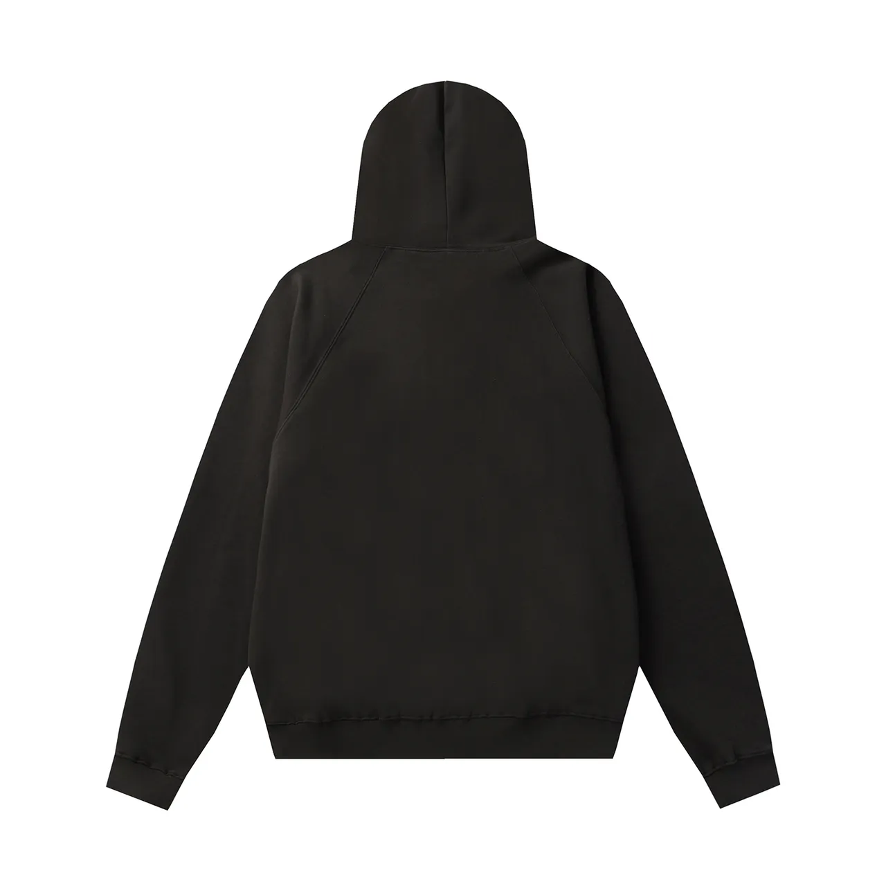 Fear of God Essentials Black Oversized Fit Tonal Embossed Logo Hoodie