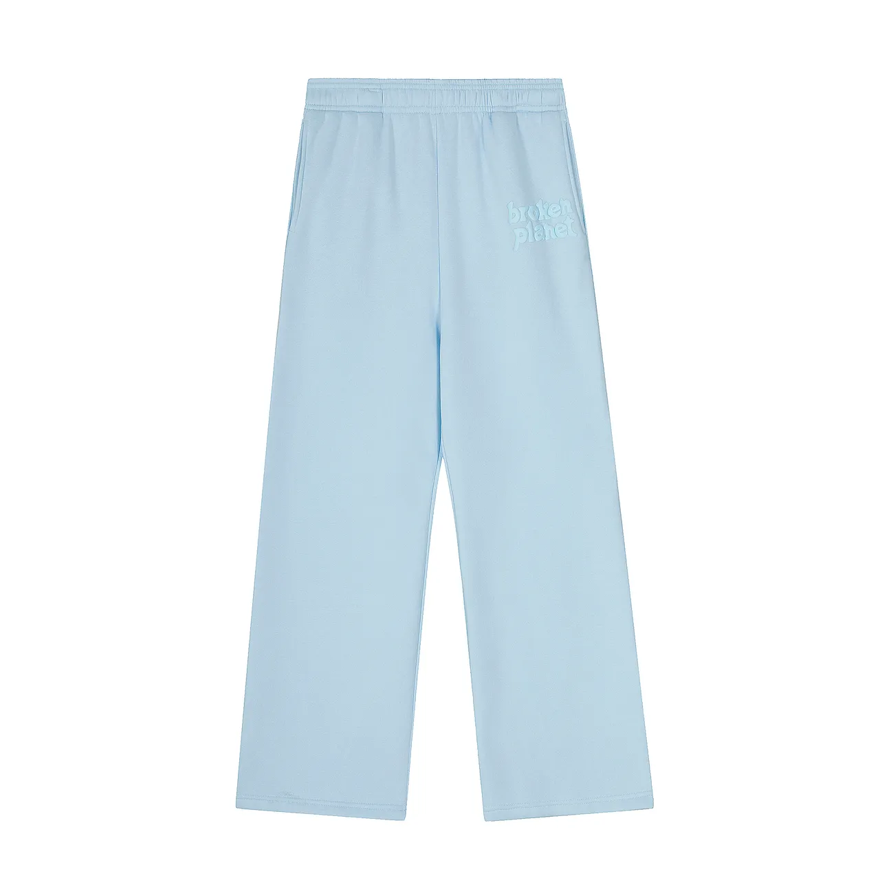 Broken Planet Oversized Light Blue Zip-Front Hoodie and Wide-Leg Sweatpants Tracksuit
