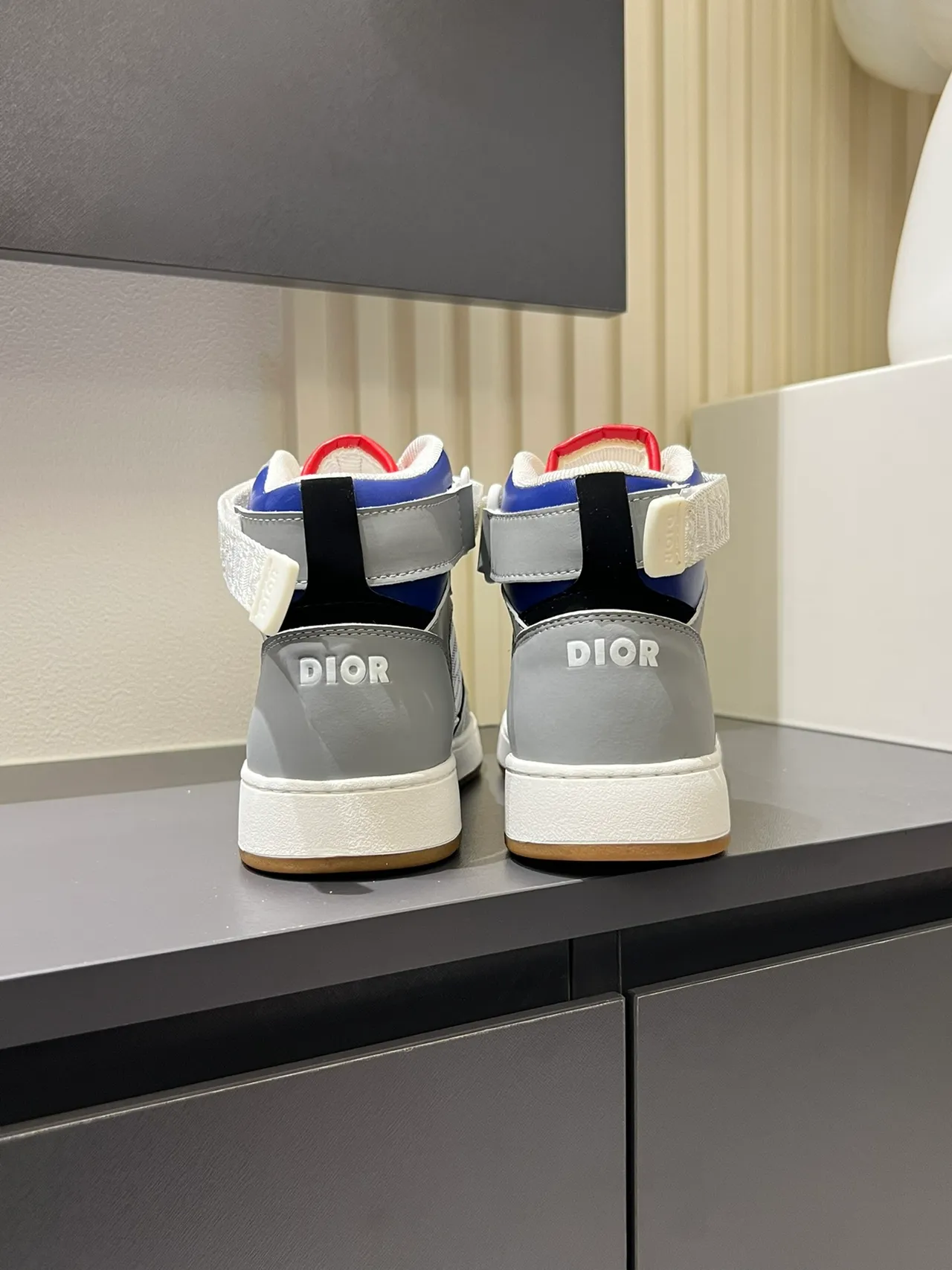 Dior B23 High-Top Monogram Panel Lifestyle Sneakers