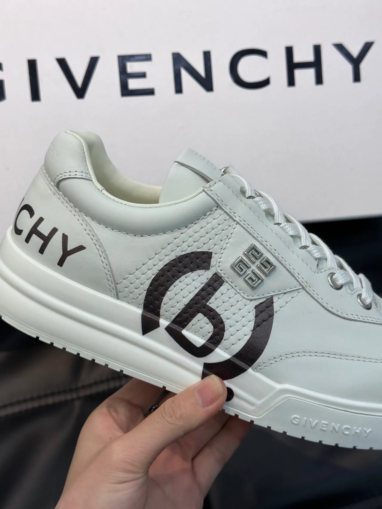 Givenchy City Sport White and Black Graphic Lifestyle Sneakers