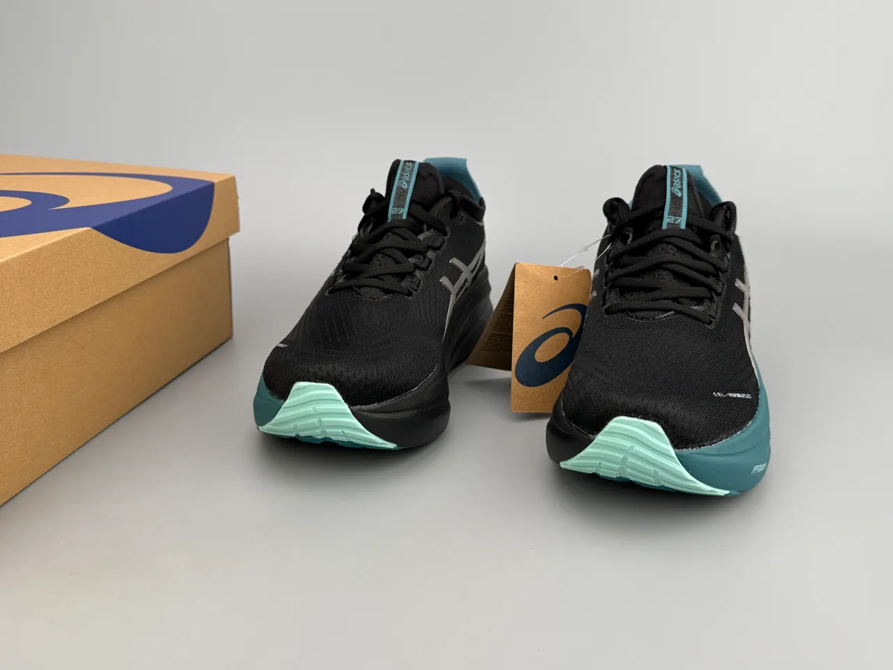 ASICS Gel-Nimbus 27 Black Teal Running Shoes