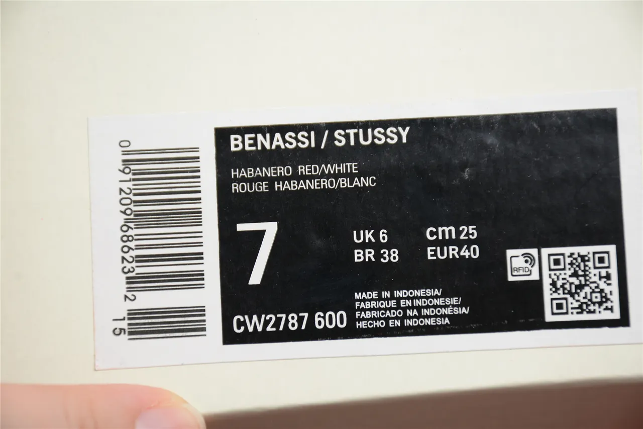 Stussy x Nike Benassi Slide Orange Slippers