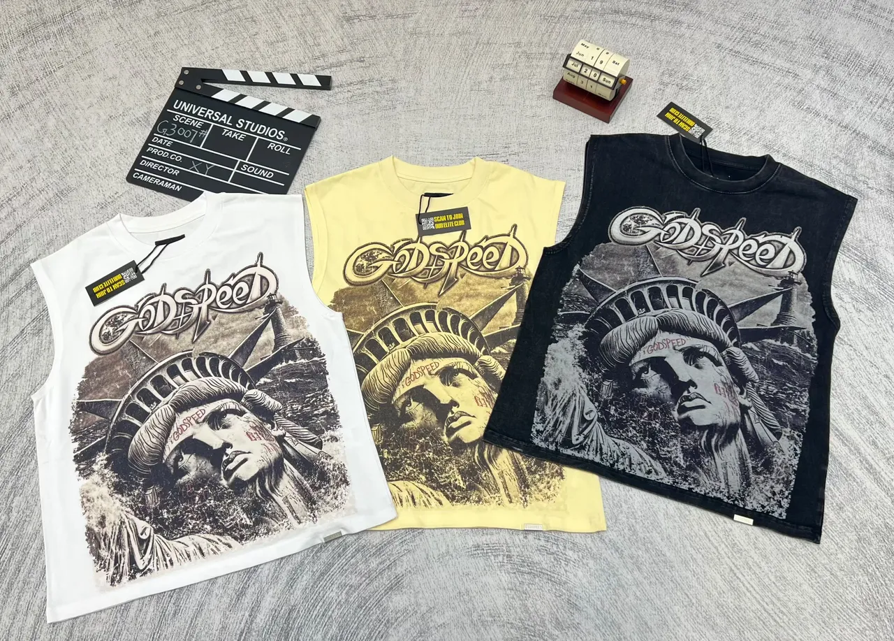 Godspeed Statue of Liberty Graphic Vest Top