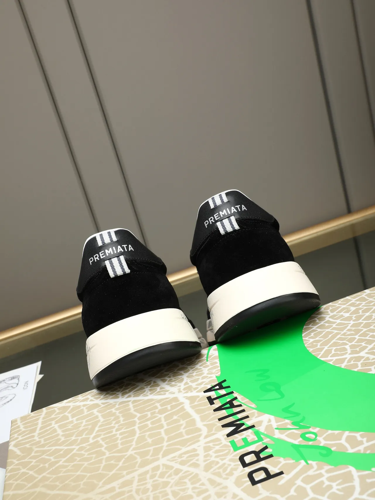 Premiata Black Suede X-Logo Lifestyle Sneakers