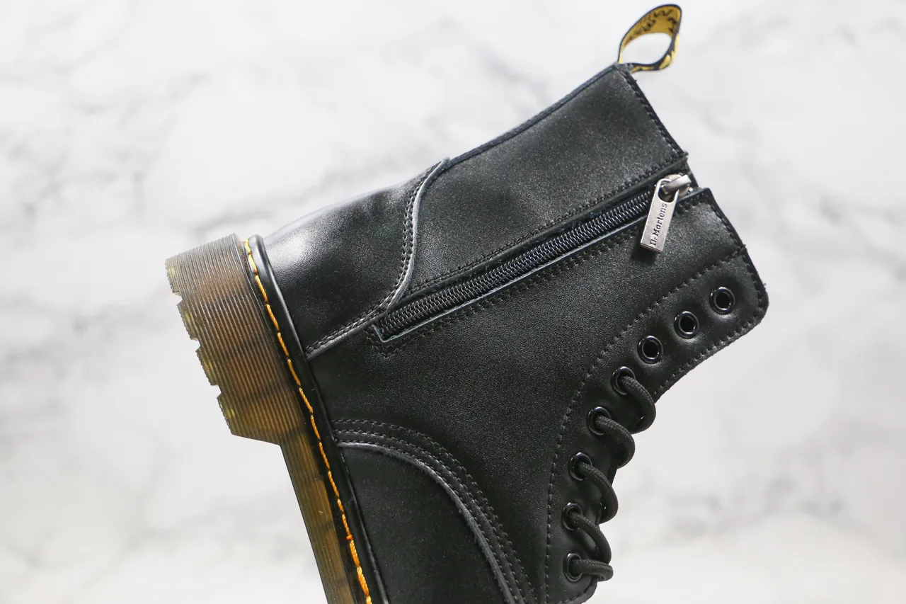 Dr. Martens 1460 Black Smooth Leather 8-Eyelet Martin Boot
