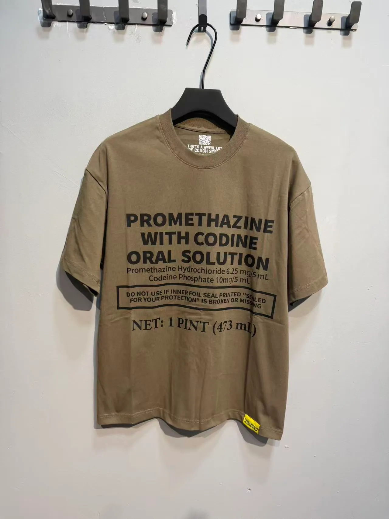 Awake NY Pharmaceutical Label Graphic T-Shirt