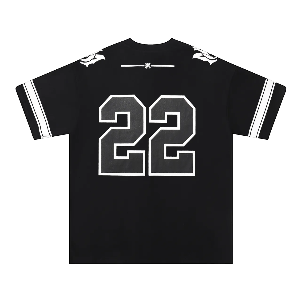 Amiri Red White Oversized Fit Athletic Stripe Sleeves Jersey
