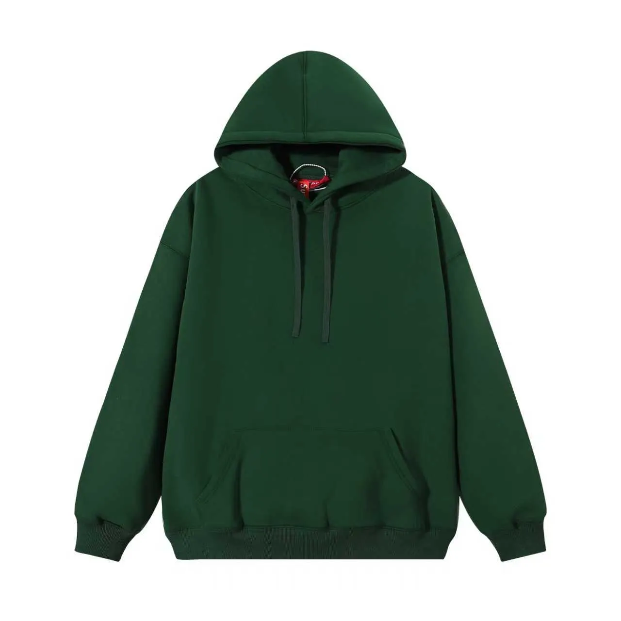 Supreme Box Logo Red Oversized Fit Fleece Construction Hoodie