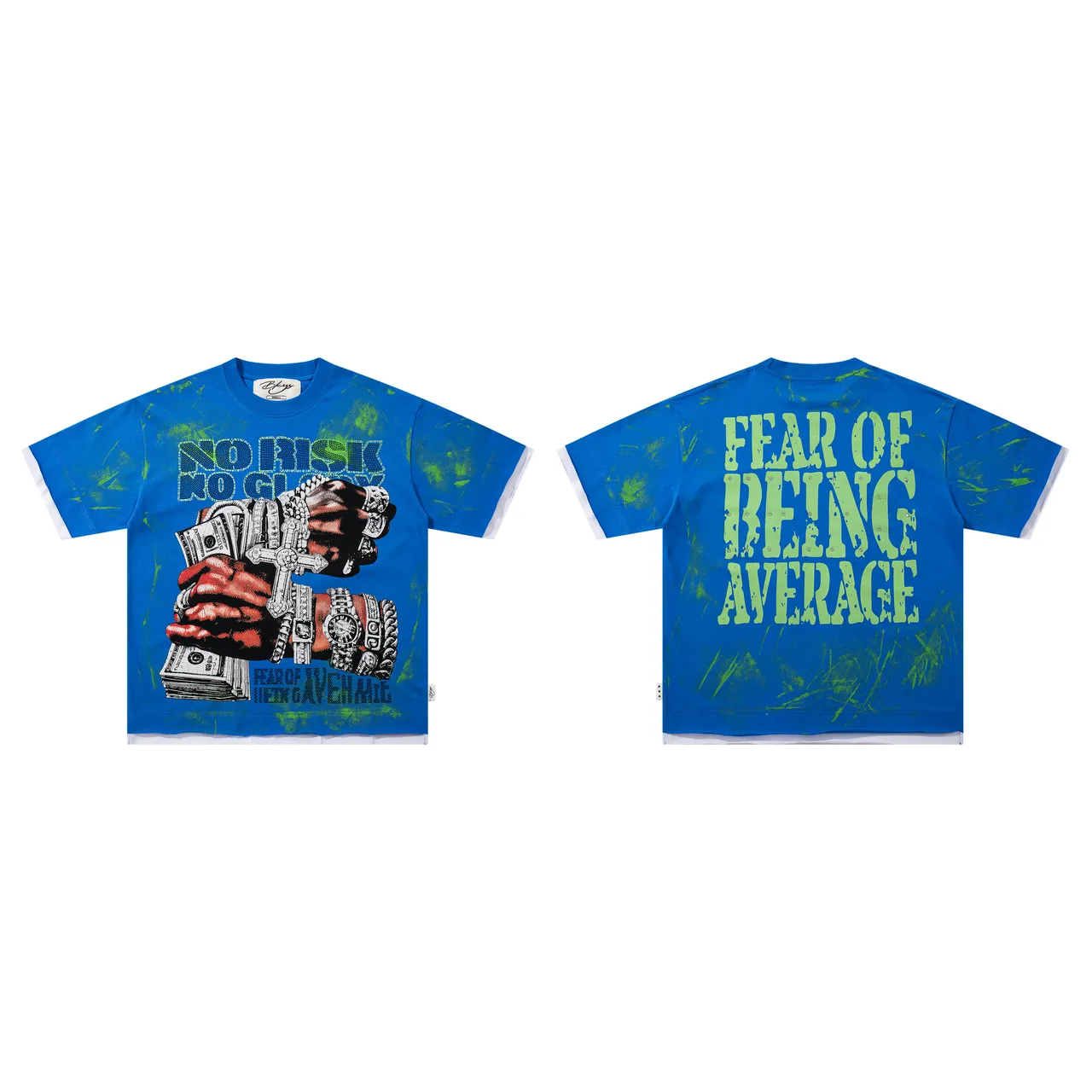 Fear of God Essentials Blue Green Graphic-Print Oversized Fit T-Shirt