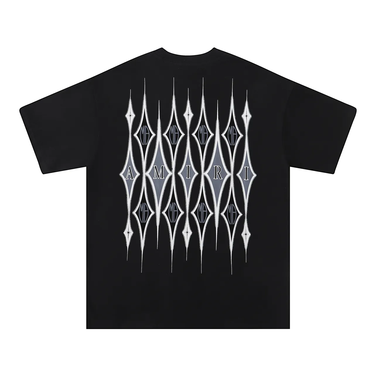 Amiri Skel Top Black and White Graphic Print T-Shirt
