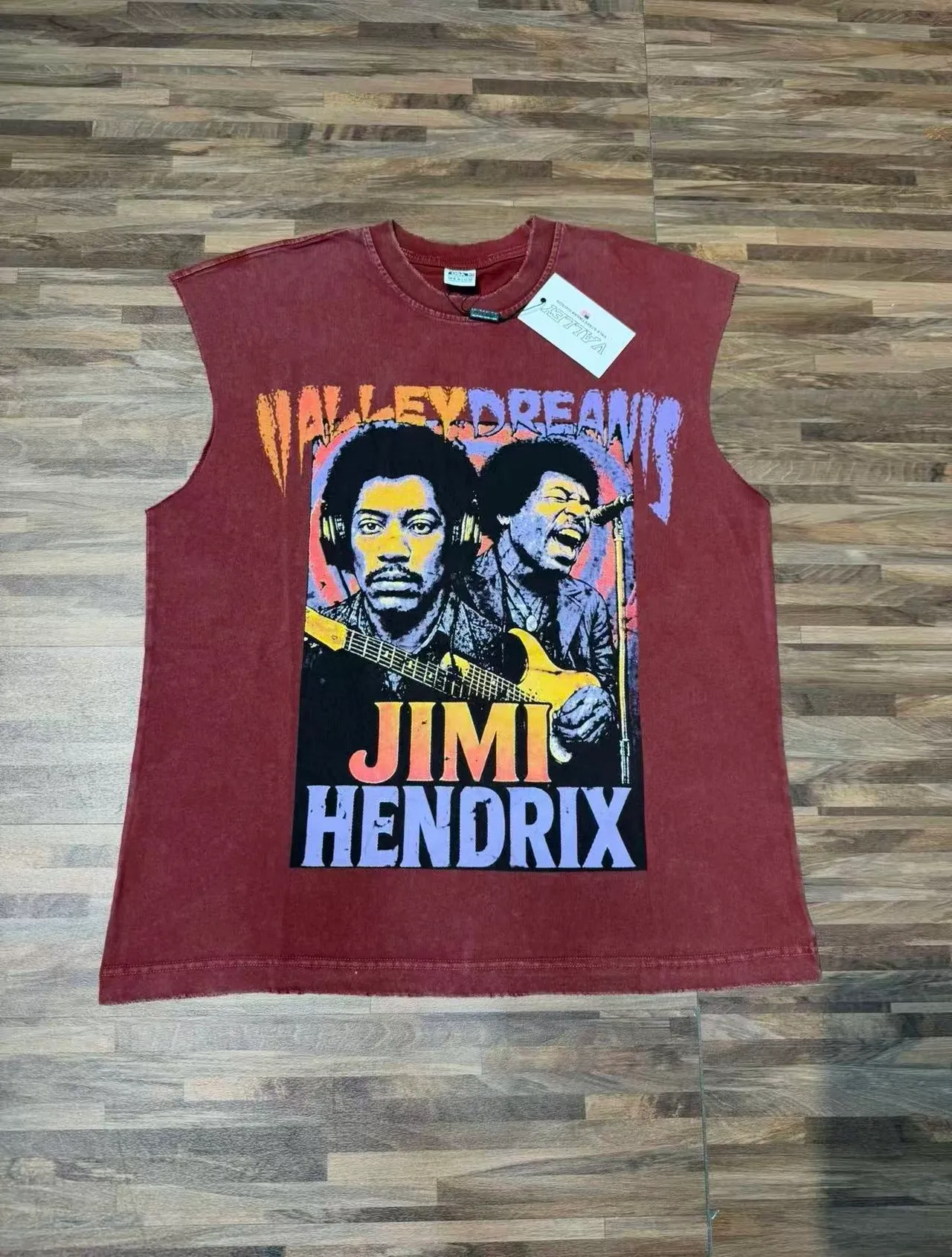 Maroon Graphic-Print Sleeveless Vest Top