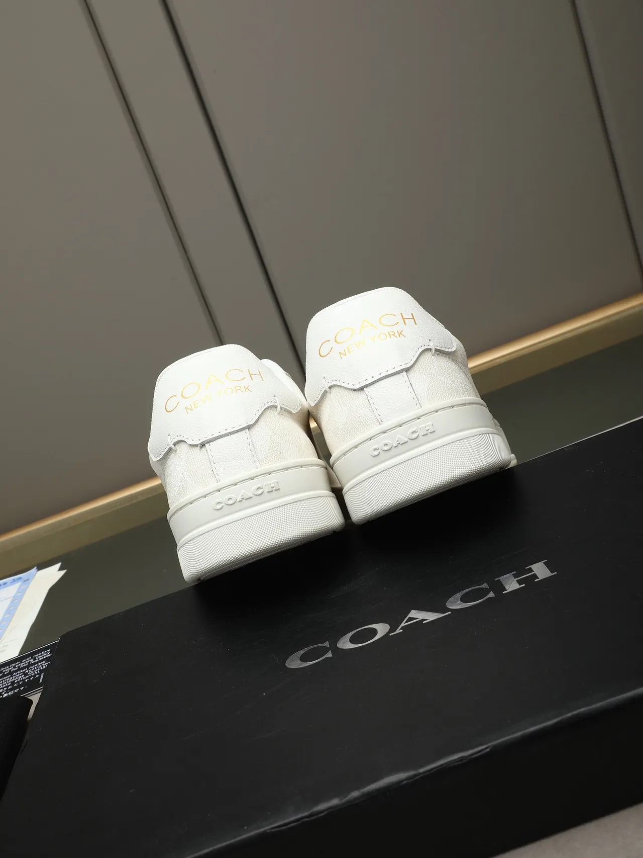 Coach White Low-Top Lifestyle Sneaker