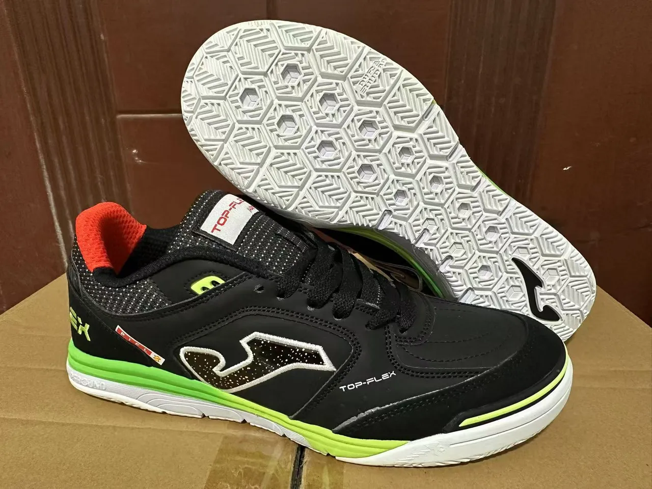 Joma Top-Flex White Neon Yellow Teal Lifestyle Sneakers