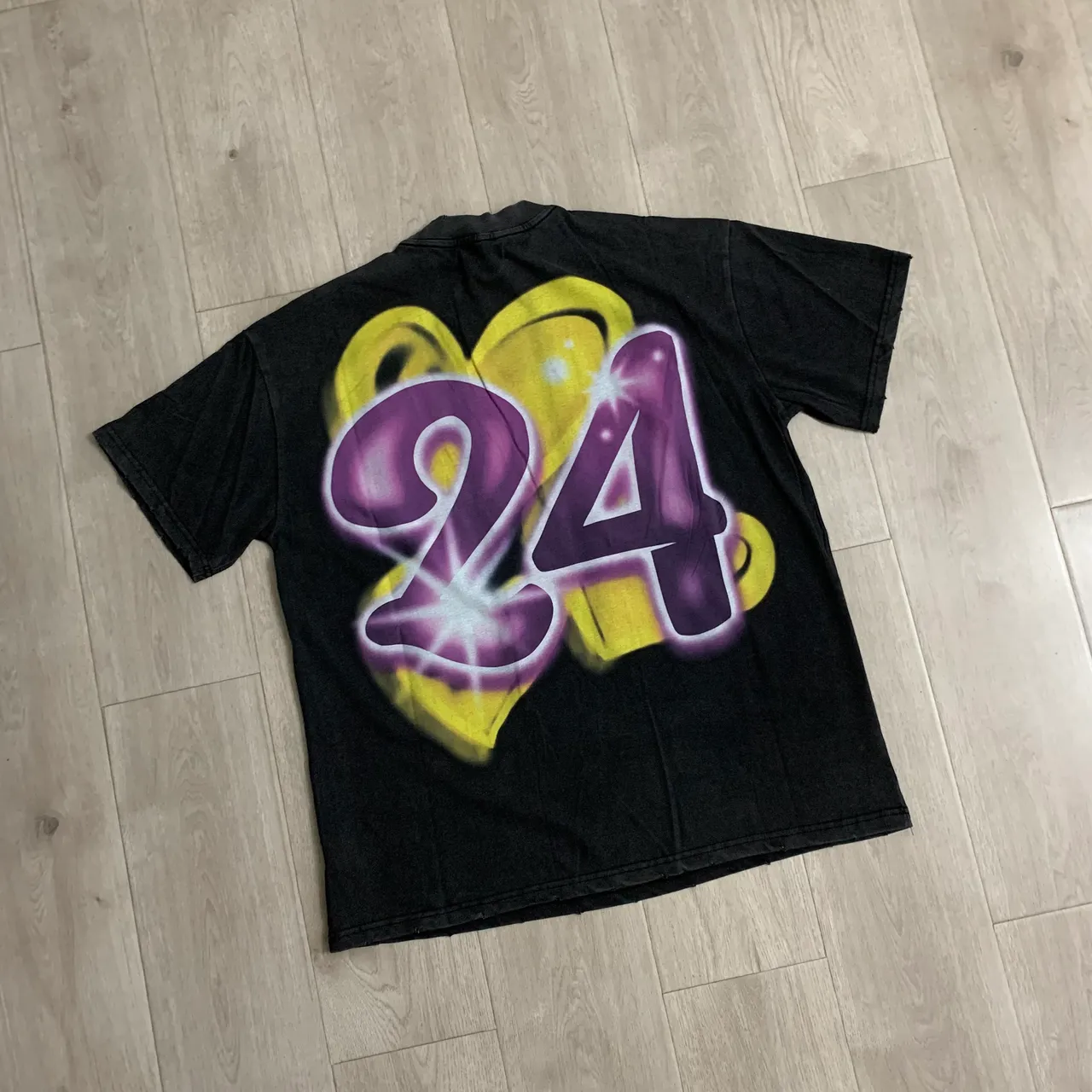 UMA WANG Graphic Print Angel Wing and '81' Oversized T-Shirt
