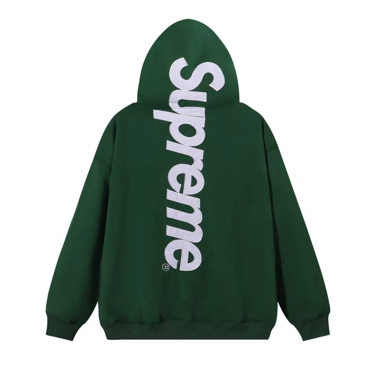 Supreme Box Logo Red Oversized Fit Fleece Construction Hoodie