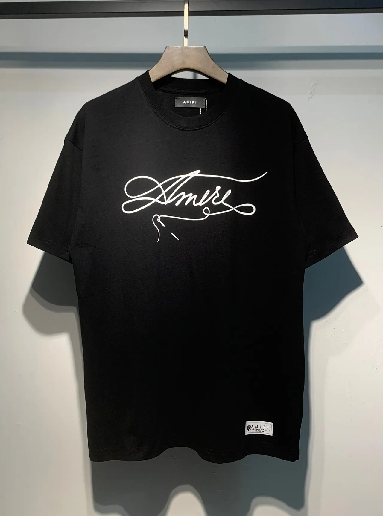 Amiri Cursive Logo Oversized T-Shirt