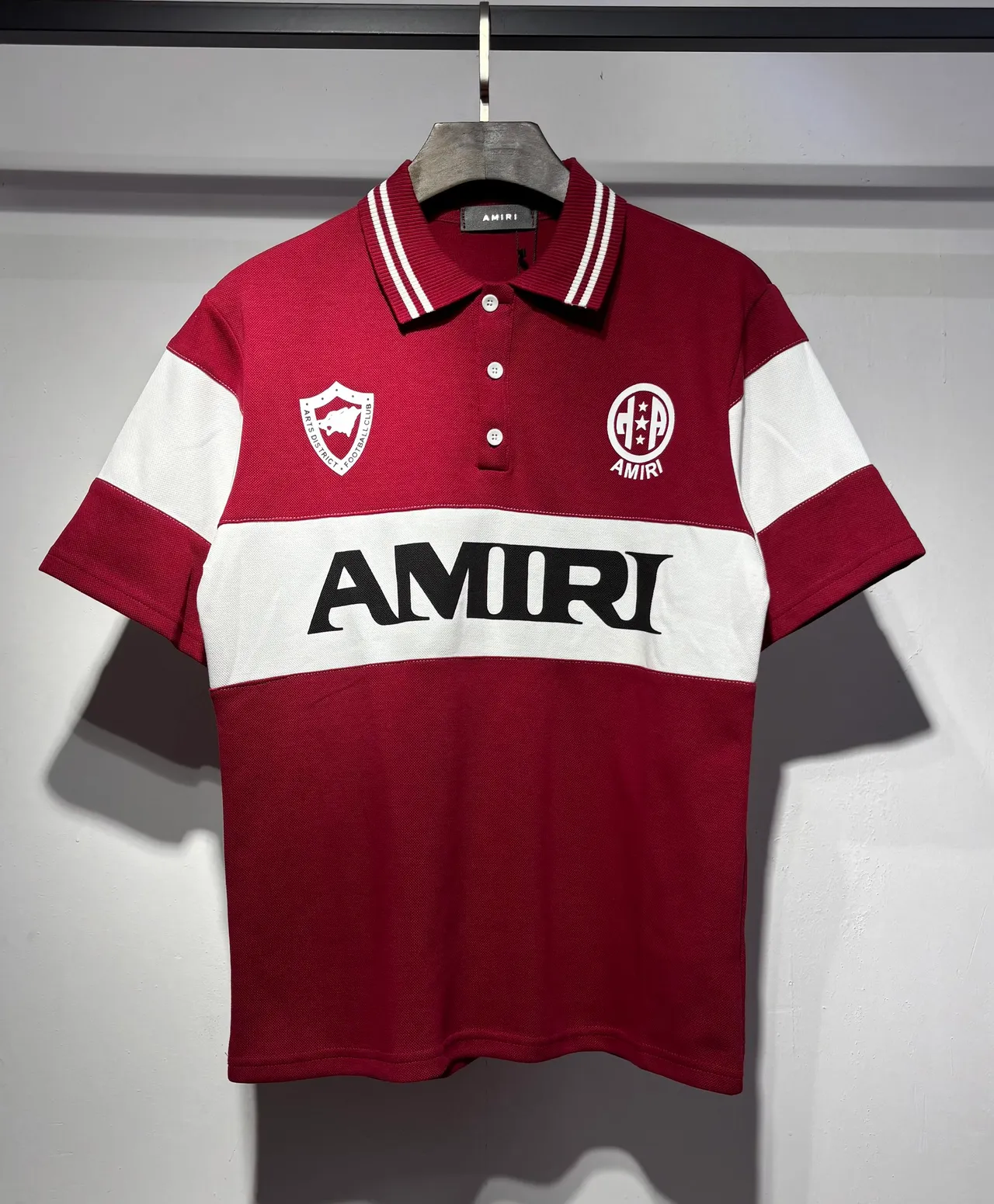 Amiri Color-Blocked Logo Polo Shirt