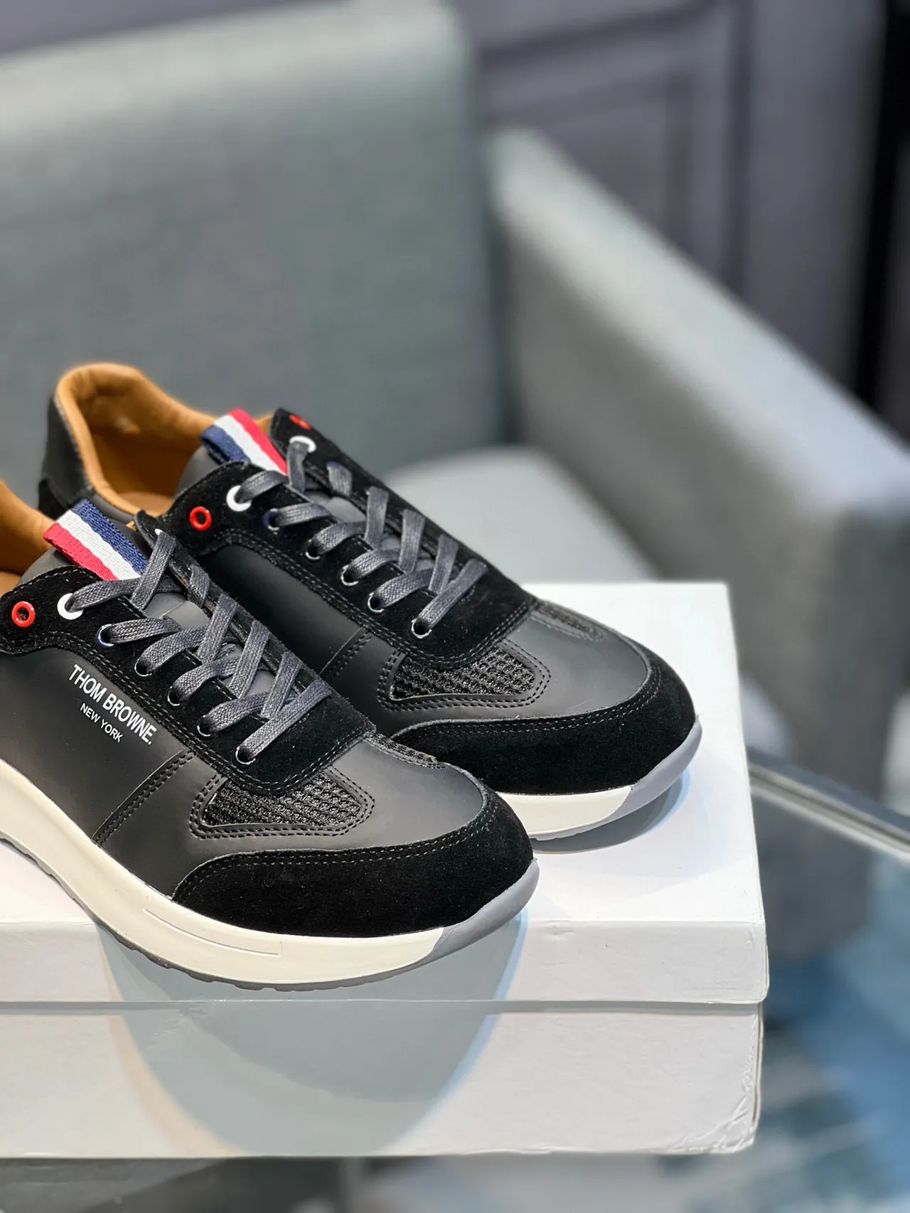 Thom Browne Black and White Lifestyle Sneaker