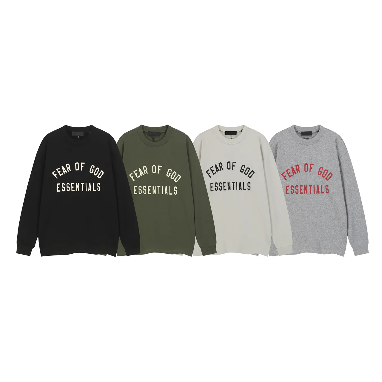 Fear of God Essentials Relaxed Fit Long-Sleeve Crewneck Sweater