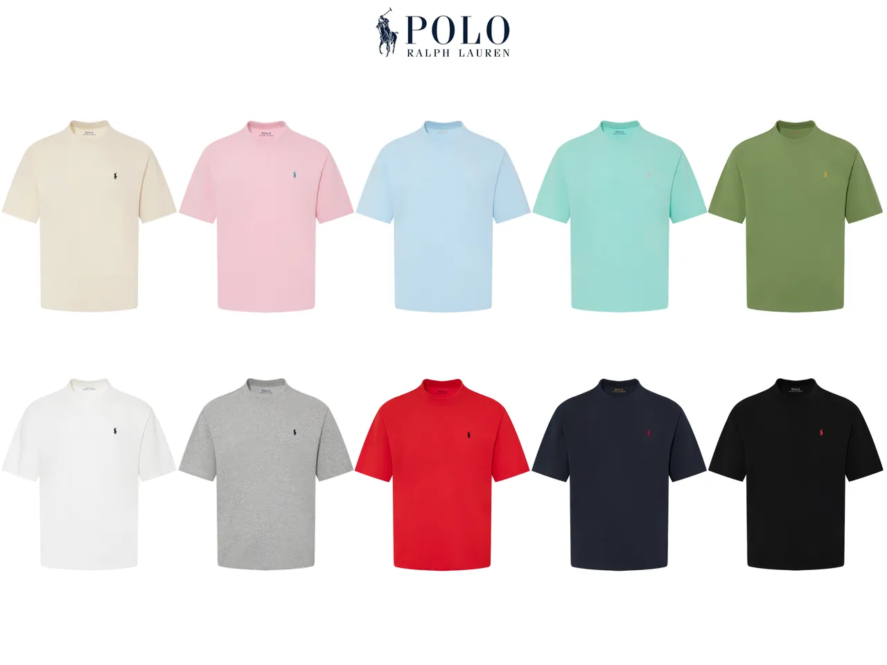 Polo Ralph Lauren Crew Neck Embroidered Logo T-Shirt