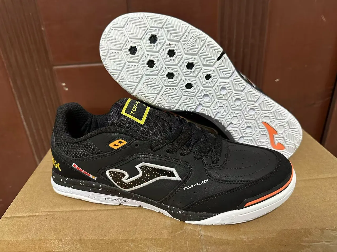 Joma Top-Flex White Neon Yellow Teal Lifestyle Sneakers