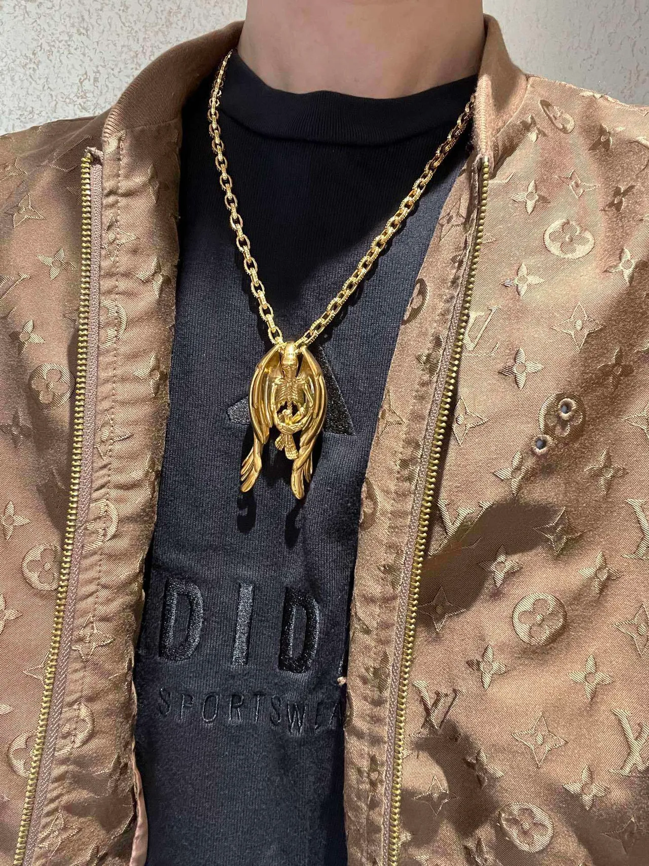 Louis Vuitton Monogram Jacquard Metallic Gold Jacket