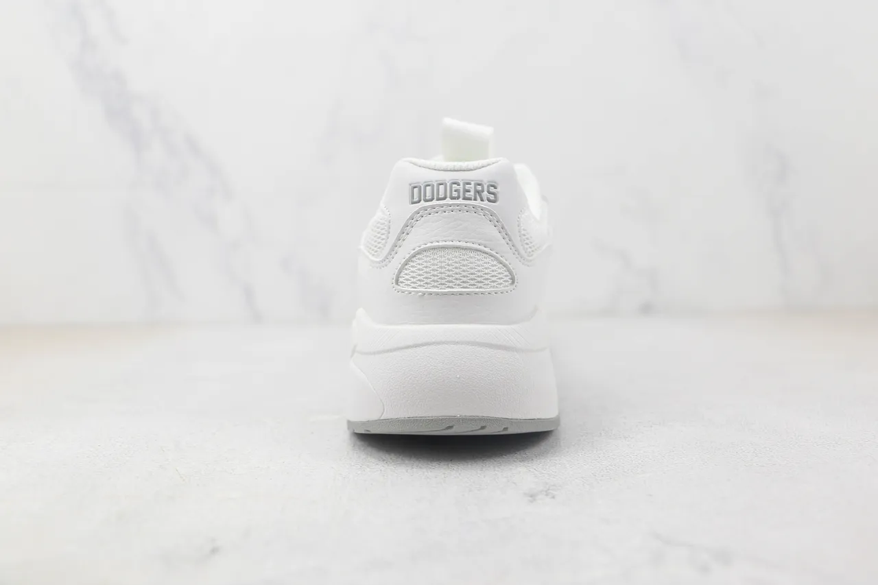 Mitchell & Ness White Blue Sole Team Logo Branding Chunky Sneakers