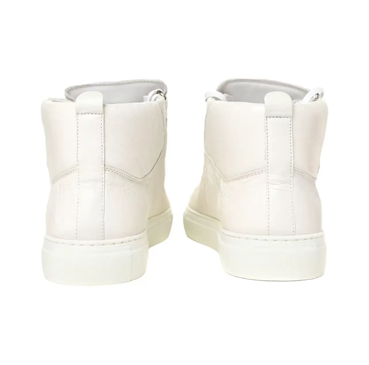 Balenciaga Le Cagole White Crinkled Leather Lifestyle Sneakers