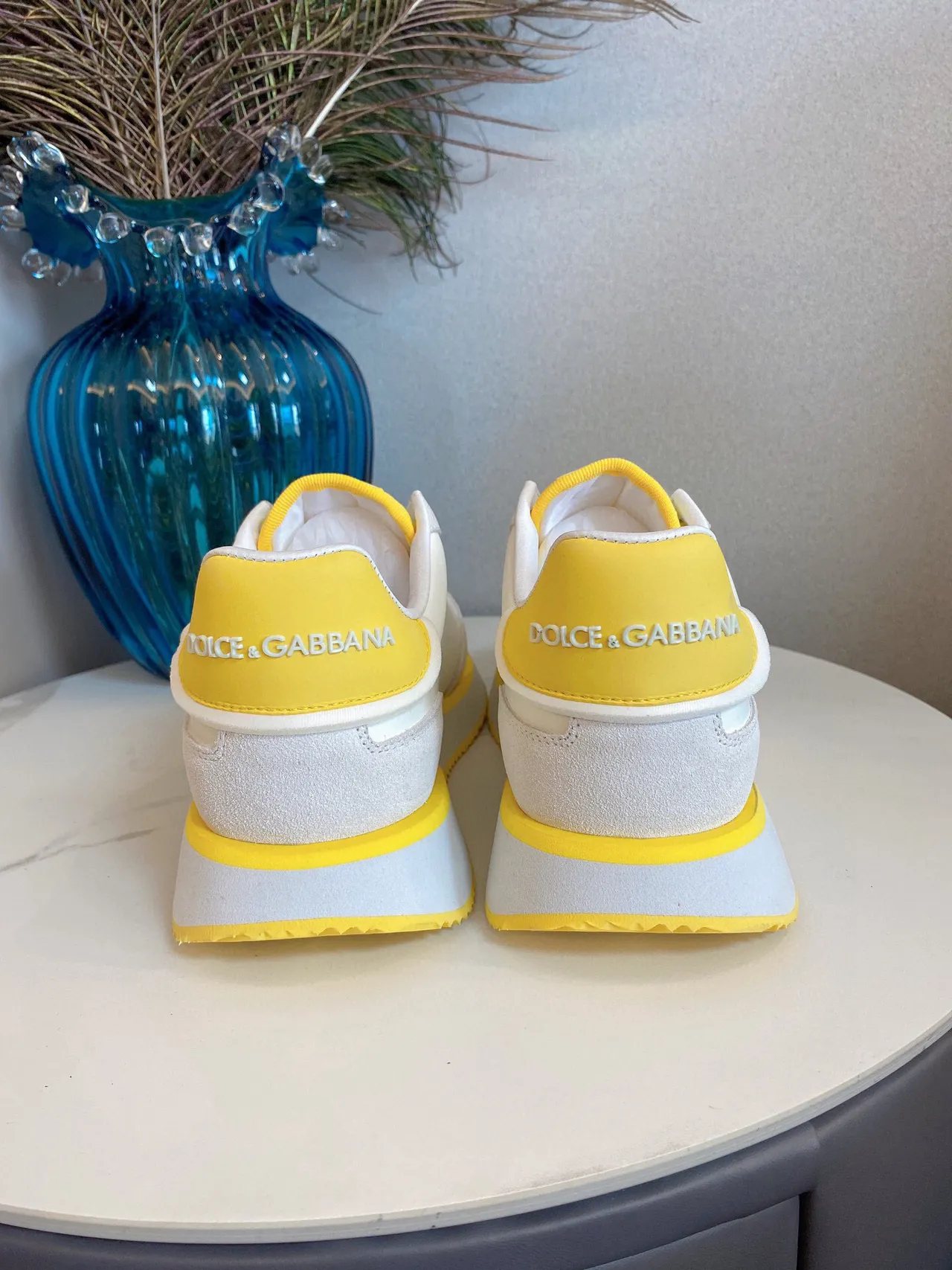 DC Shoes Pure Beige Yellow Low-Top Logo-Accented Sneakers