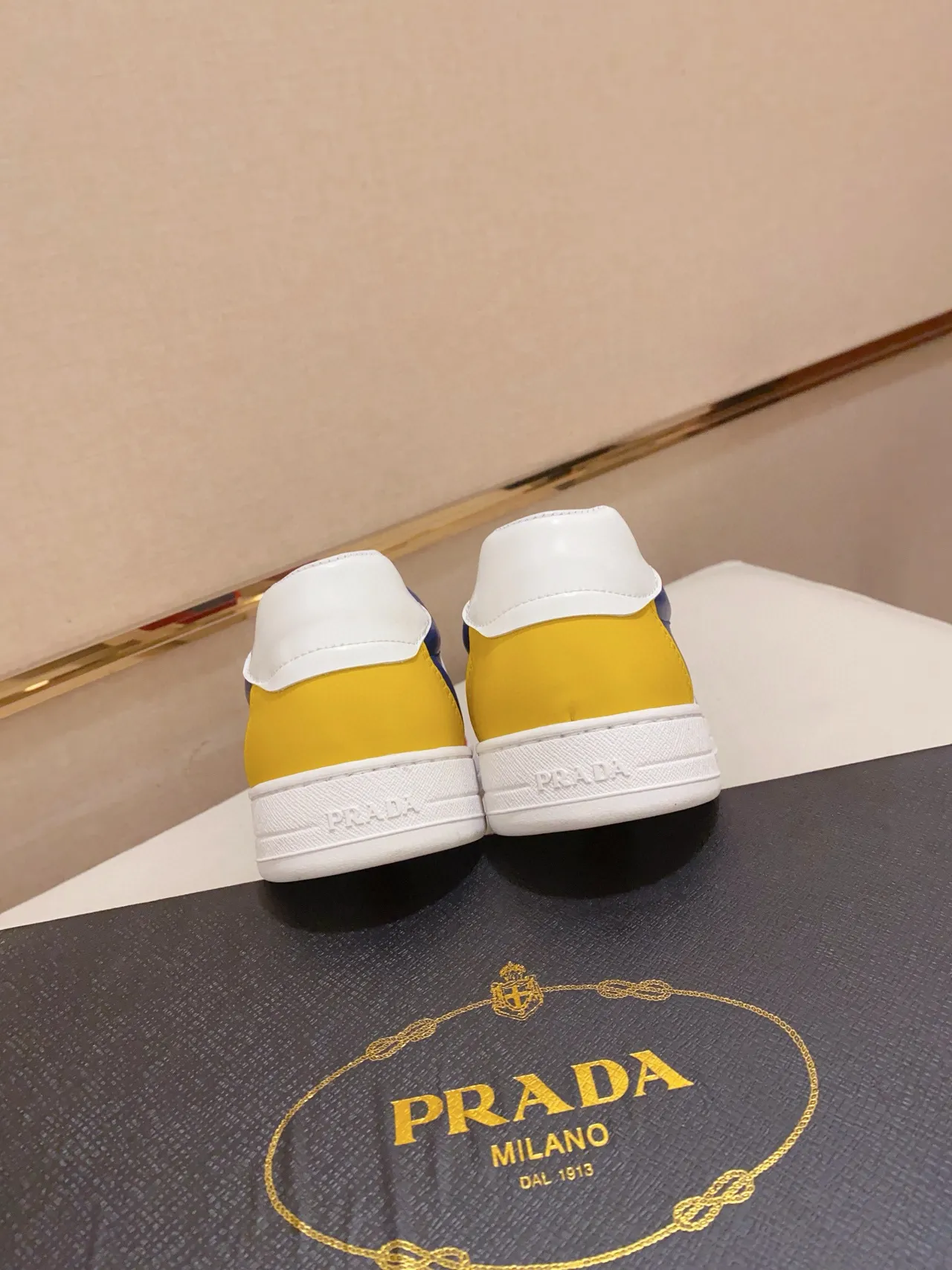 Prada Color-Blocked Panelled Low-Top Lifestyle Sneakers