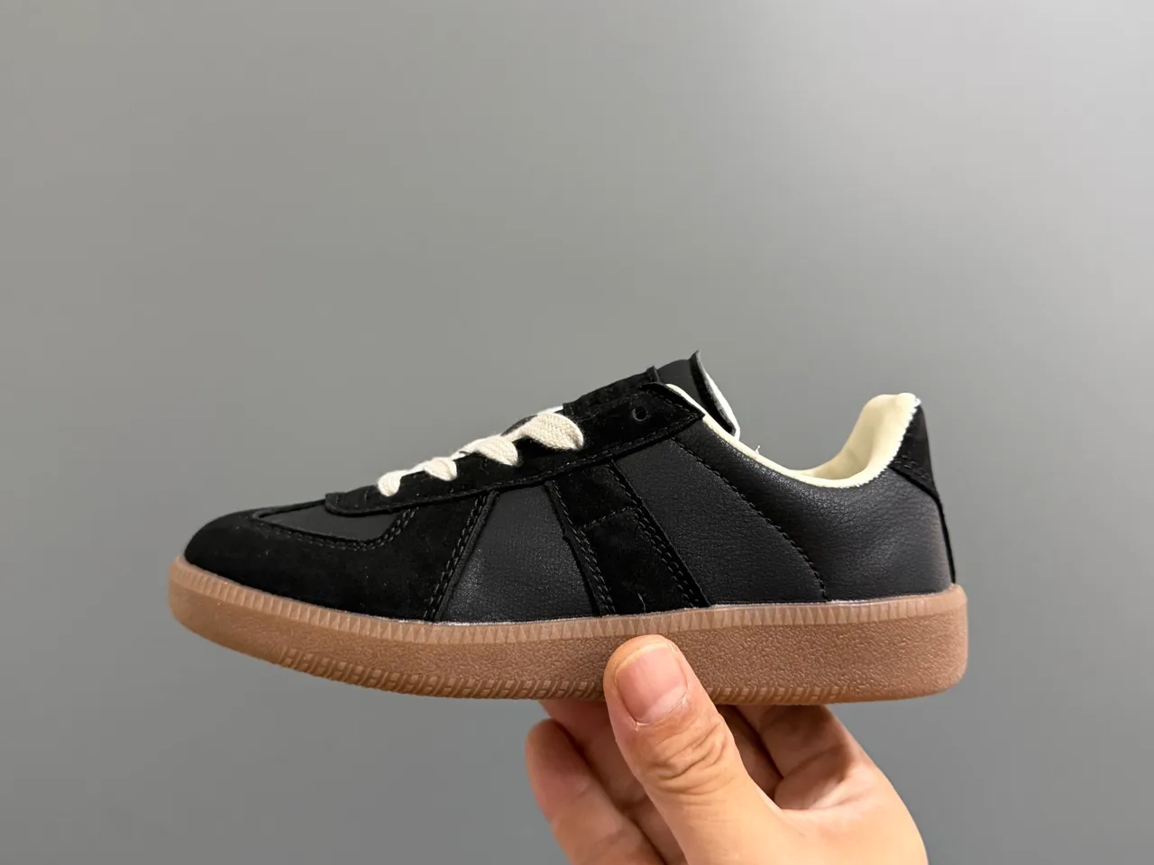 Black and White Panelled Suede Lifestyle Sneakers