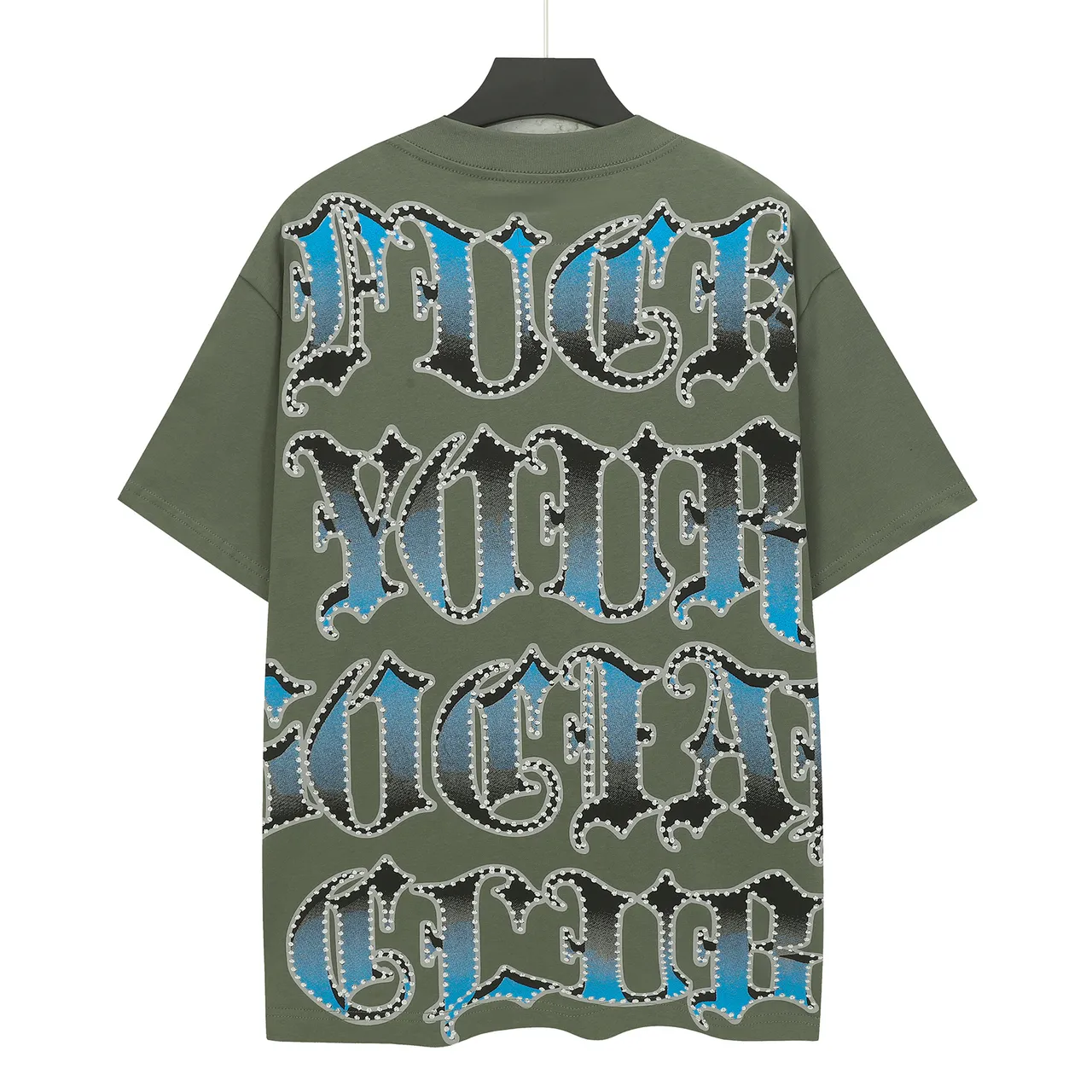 Anti Social Social Club Fuck Your Social Club Graphic Olive Green T-Shirt
