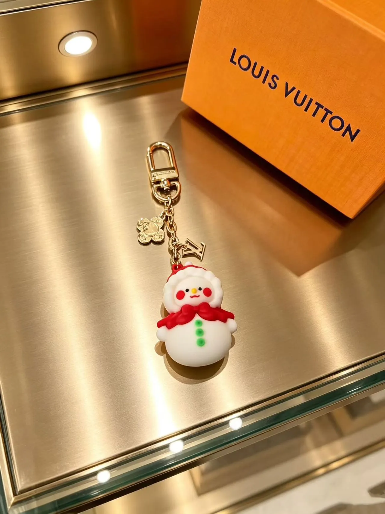 Louis Vuitton Multicolor Gold Resin Holiday Figurines Hardware Phone Accessory