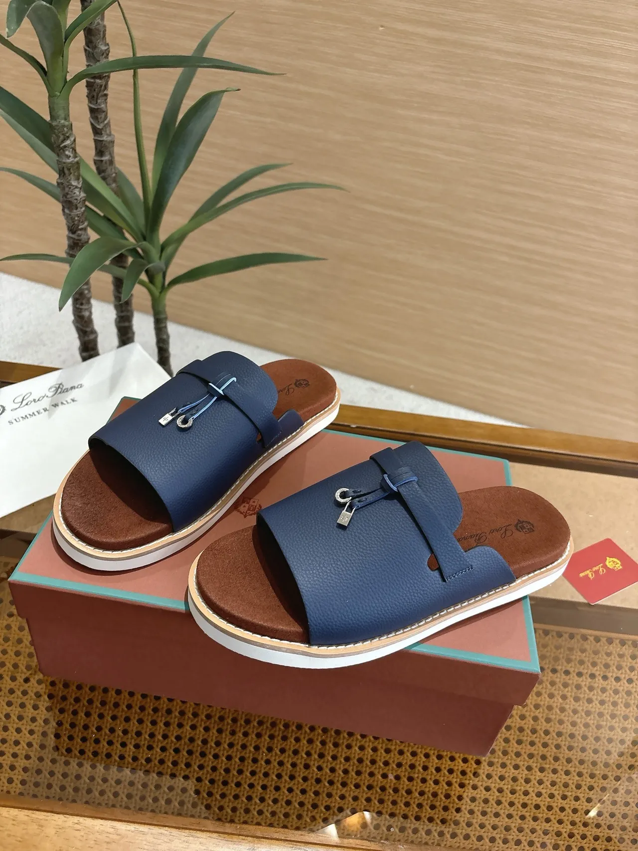 Loro Piana Summer Walk Knotted Strap Slippers
