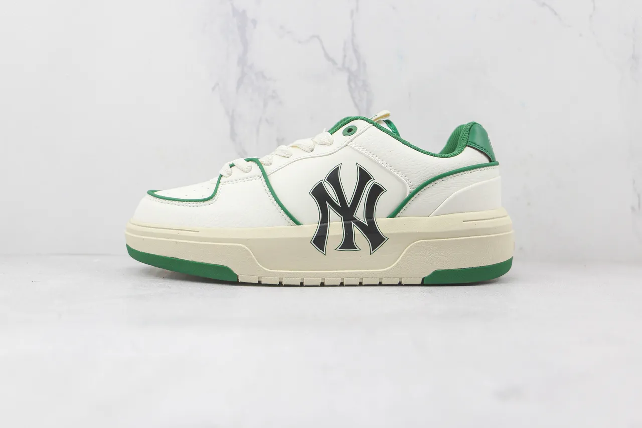 New Era NY Yankees White and Green Lifestyle Sneakers
