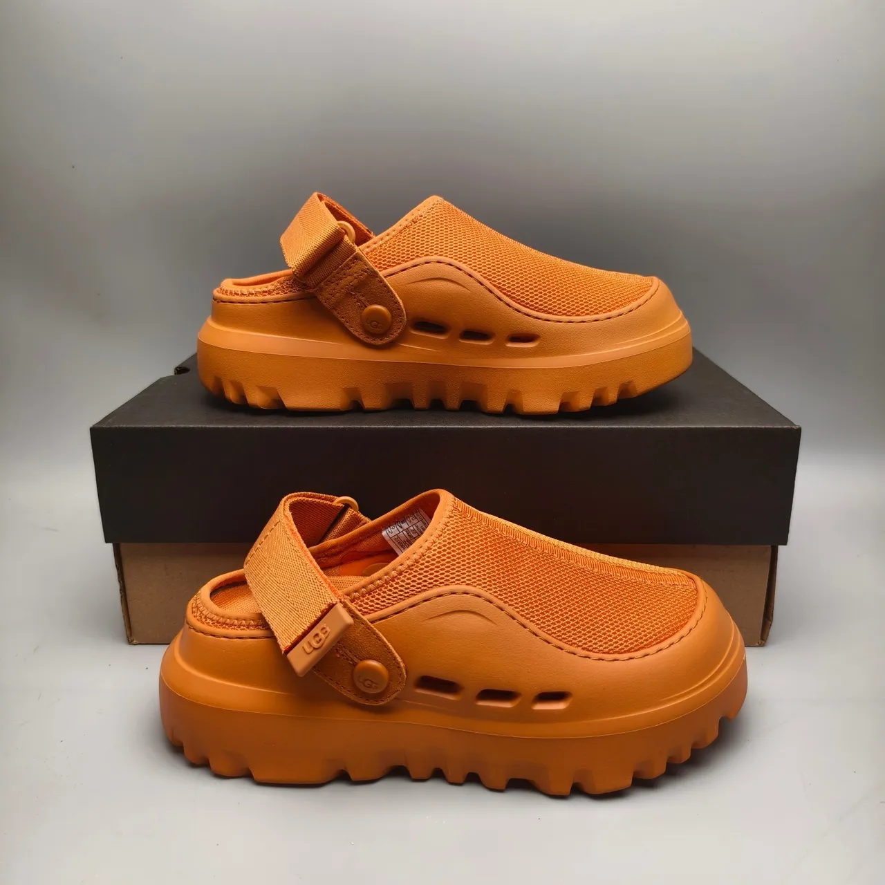 UGG Tasman Orange Mesh Strap Clog