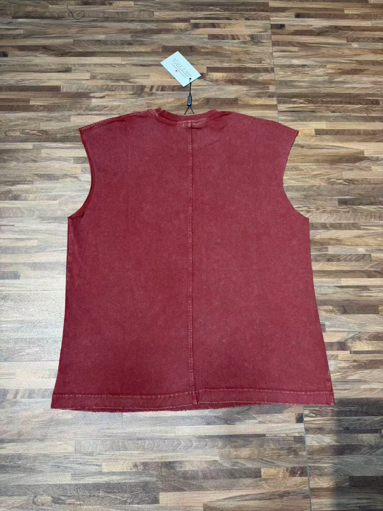 Maroon Graphic-Print Sleeveless Vest Top