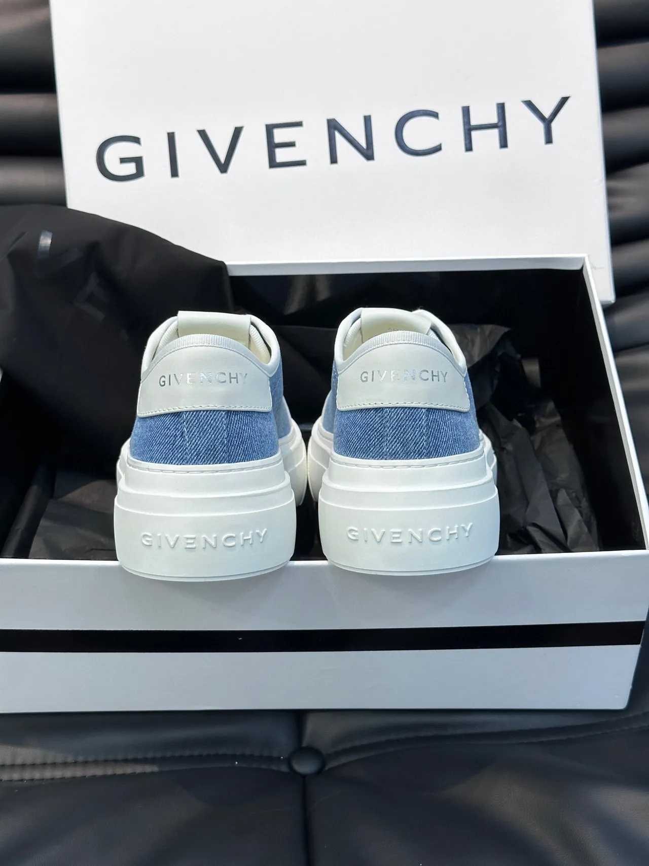 Givenchy Denim and White Lifestyle Sneakers