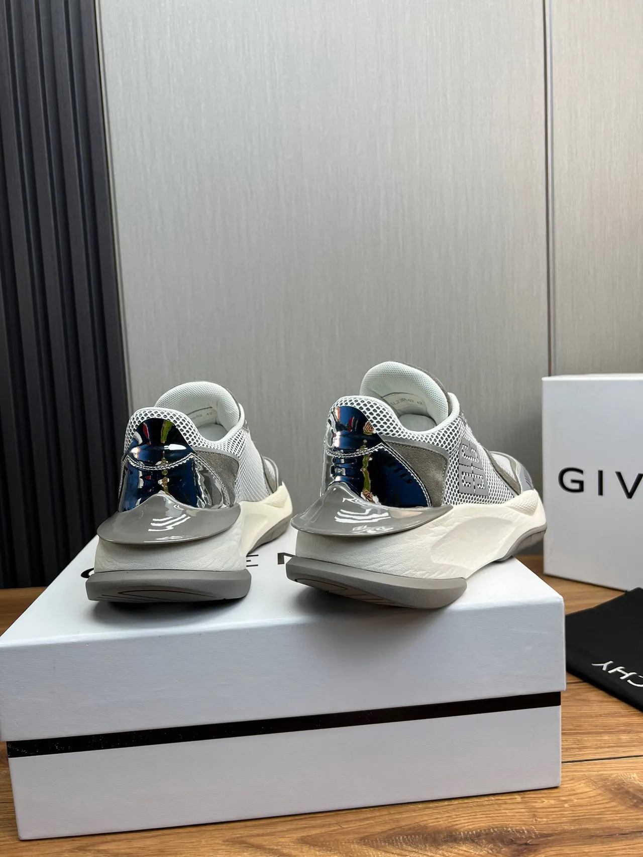 Givenchy Spectre Mesh and Chrome Chunky Sneakers
