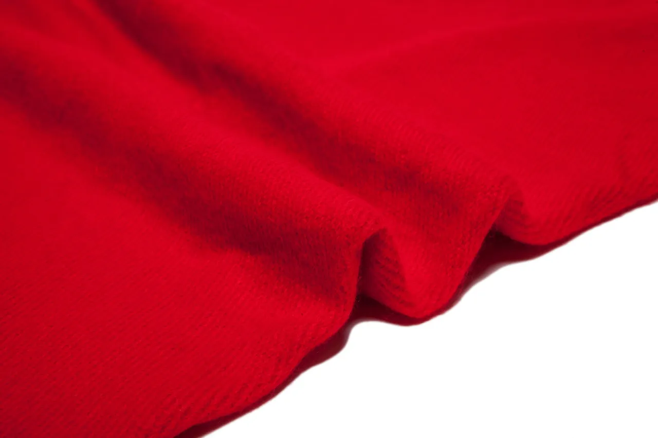 UGG Red Knitted Fringed Scarve