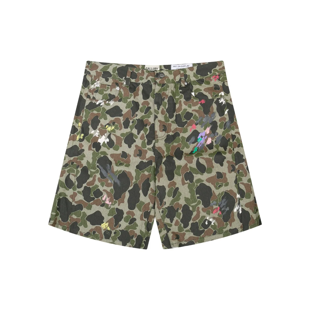 Gallery Dept Camouflage Paint Splatter Utility Shorts