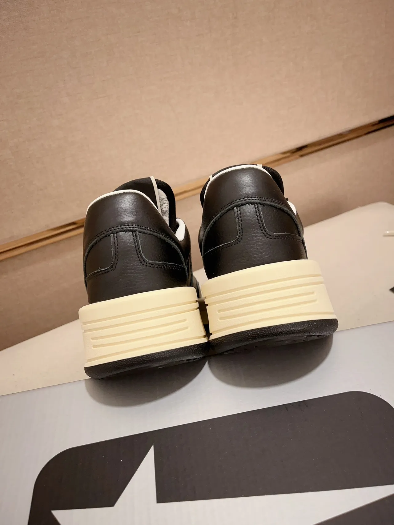Converse One Star Platform Black and Cream Lifestyle Sneakers