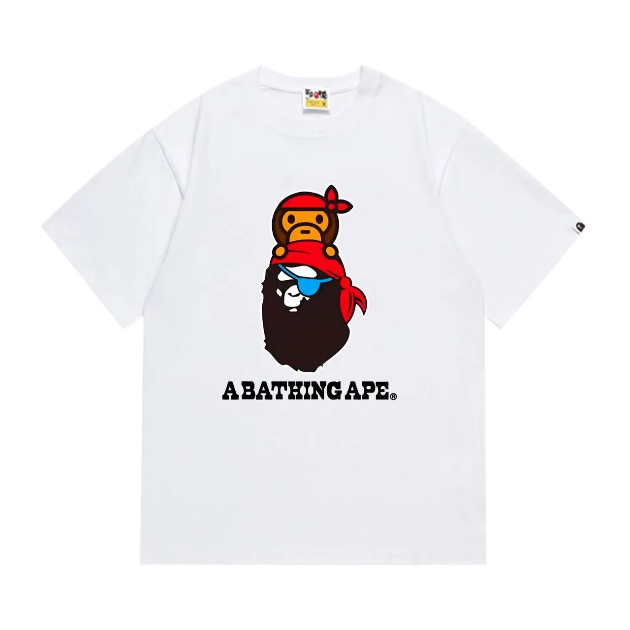 A Bathing Ape Pirate Ape Graphic Black T-Shirt