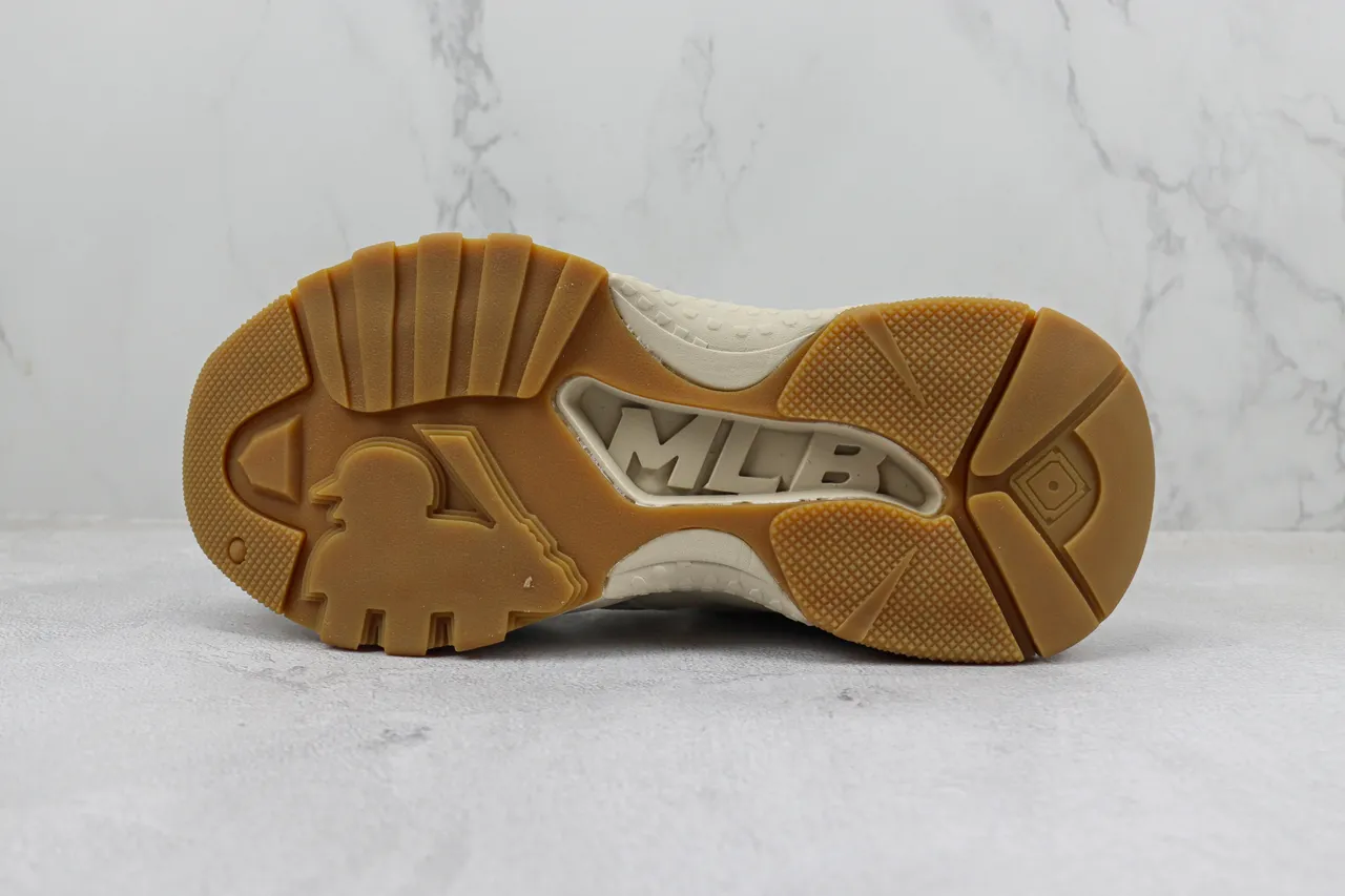 New Era Beige Black Chunky Sole Velcro Strap Closure Casual Sandals